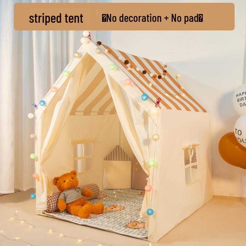 Kids' Indoor Castle Play Tent for Girls & Boys: Princess Room with Separate Beds