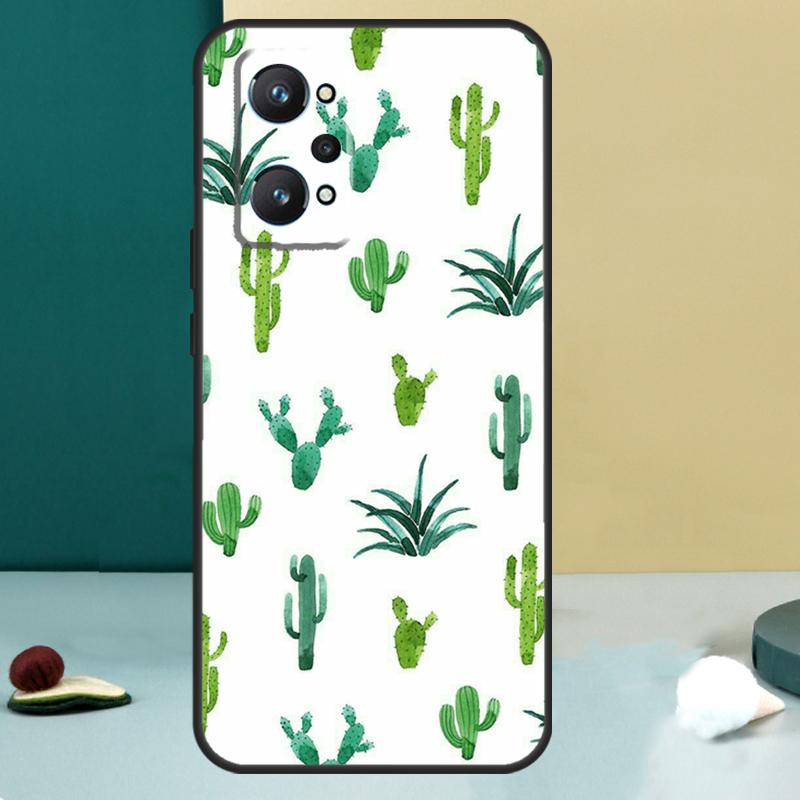 CACTUS BANANA RETRO VINTAGE SUMMER For Realme GT 6T 5 6 GT 7 Pro C67 C75 C61 C55 C53 C51 C21Y C25S 10 11 12 13 14 Pro Plus Case