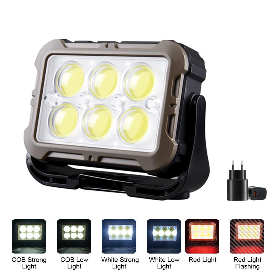 Portable Rechargeable Lanterns With Power Bank/with Magnetic Base Handle Outdoor Solar Hook Light For Emergency Outdoor Camping