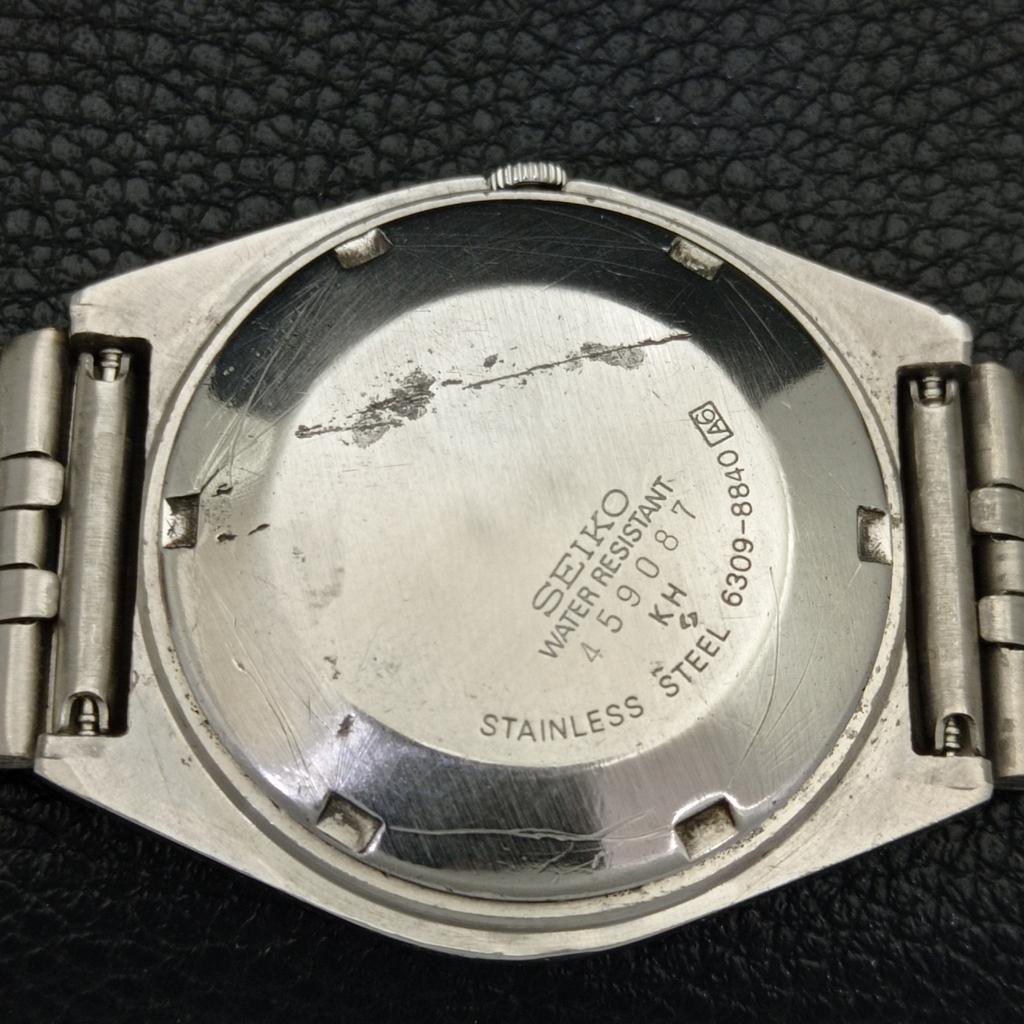 GENUINE VINTAGE SEIKO 5 AUTOMATIC 6309A JAPAN MENS BLUE DIAL WATCH A702621-1 R209-a702621