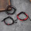 Trending Handmade Leather & Woven Multi-Layer Bracelet Set - 6 Piece