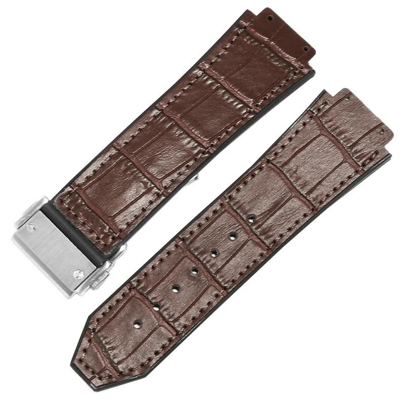 Классический ремешок для часов Hublot Big Bang Series из натуральной кожи — фото 18