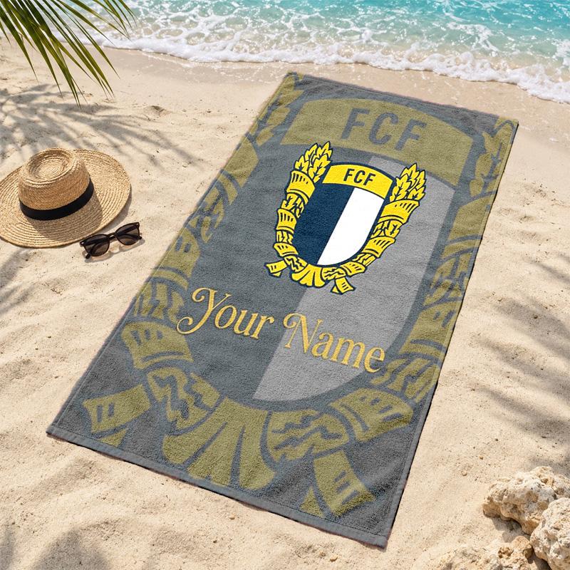 FC Famalicao Custom Name Beach towels also serve as bath towels summer essential a musthave for the outdoors the beach and the pool
