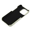 For iPhone 14 Pro Max Case Velvet Texture Leather + PC Phone Back Cover
