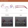 Diopter +1.0 +1.5 +2.0 +2.5 +3.5 +4.0 Frameless Anti-blue Light Reading Glasses Rimless Women Presbyopia Eyeglasses