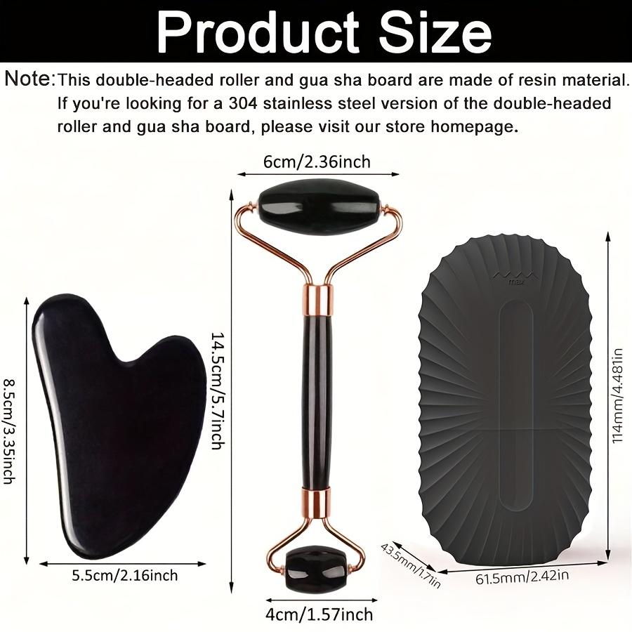 3in 1 Ice Face Roller Facial Care Ice Roller Set, Facial Roller Gua Sha Facial Tool Set Reusable and Leakproof