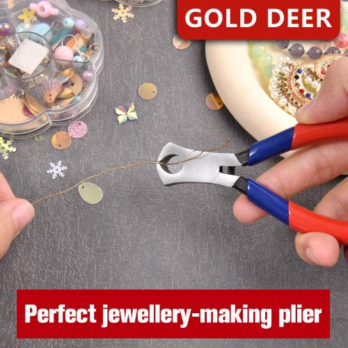 GOLD DEER Small End Nippers, Craft Tool, Cutting Tool for Precision Work, Forging, Professional Hobby, Craft Supplies, Professional Grade, Precision W