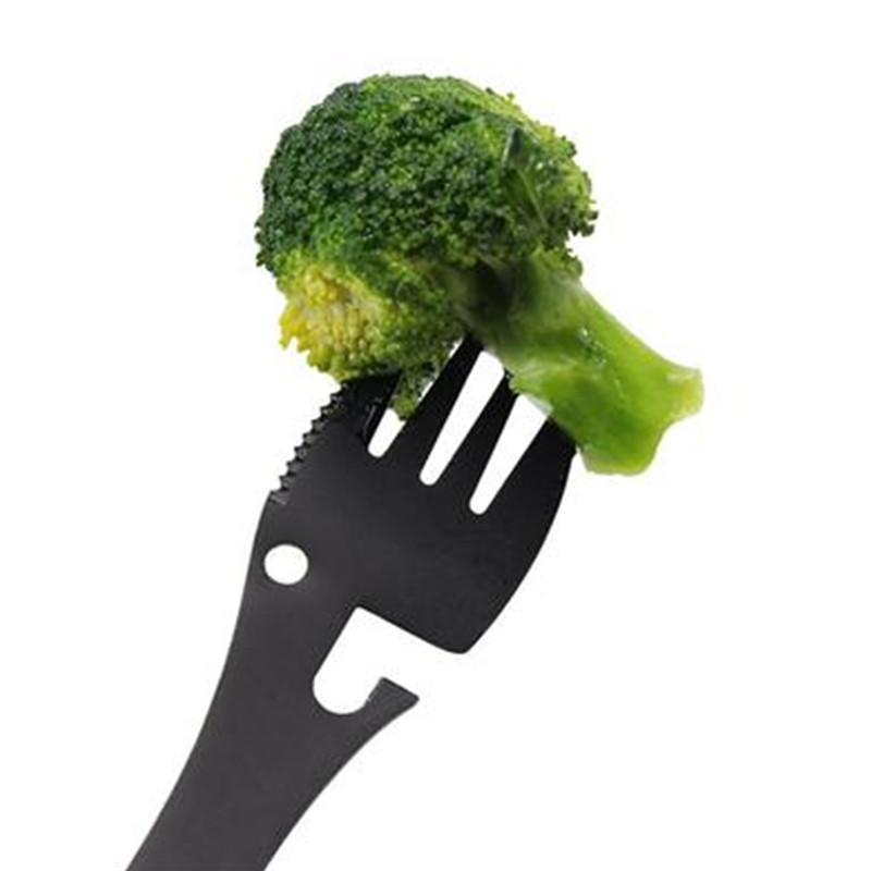 Outdoor Survival Tools 5 In 1 Camping Multi-functional EDC Kit Practical Bottle/Can Opener