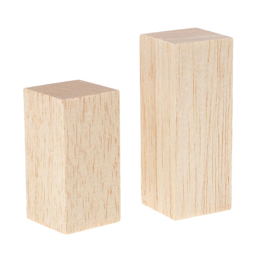Wood Blocks for Crafts And DIY Projects – Set of 5, 80/60 Mm