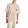Vans Logo Print Sweet Cool Street Simple Round Neck Short Sleeve T-Shirt Unisex Tops Smoky-Pink VN0008ZBBQL