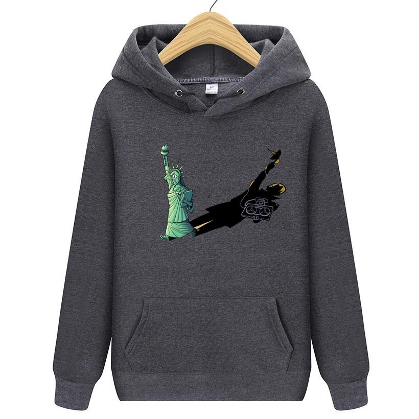 

Готическая ретро-толстовка с капюшоном, напечатанная, с начесом, повседневная, для бега, фитнеса, с длинными рукавами 3XL