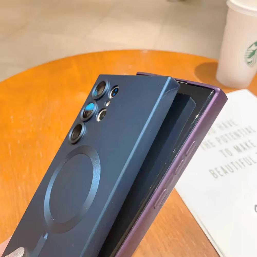 Magnetisches kabelloses Ladegerät für Magsafe Matte Case für Samsung Galaxy S25 S24 S23 FE S22 Ultra Plus S21 S20 A 05 S 15 35 55 06 16