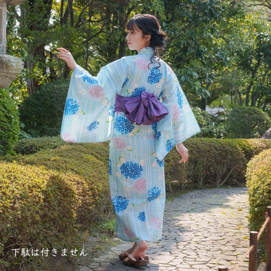 Юката с блестками, единый размер [Yurakuan] Женский костюм из двух частей (Только юката, Большинство)