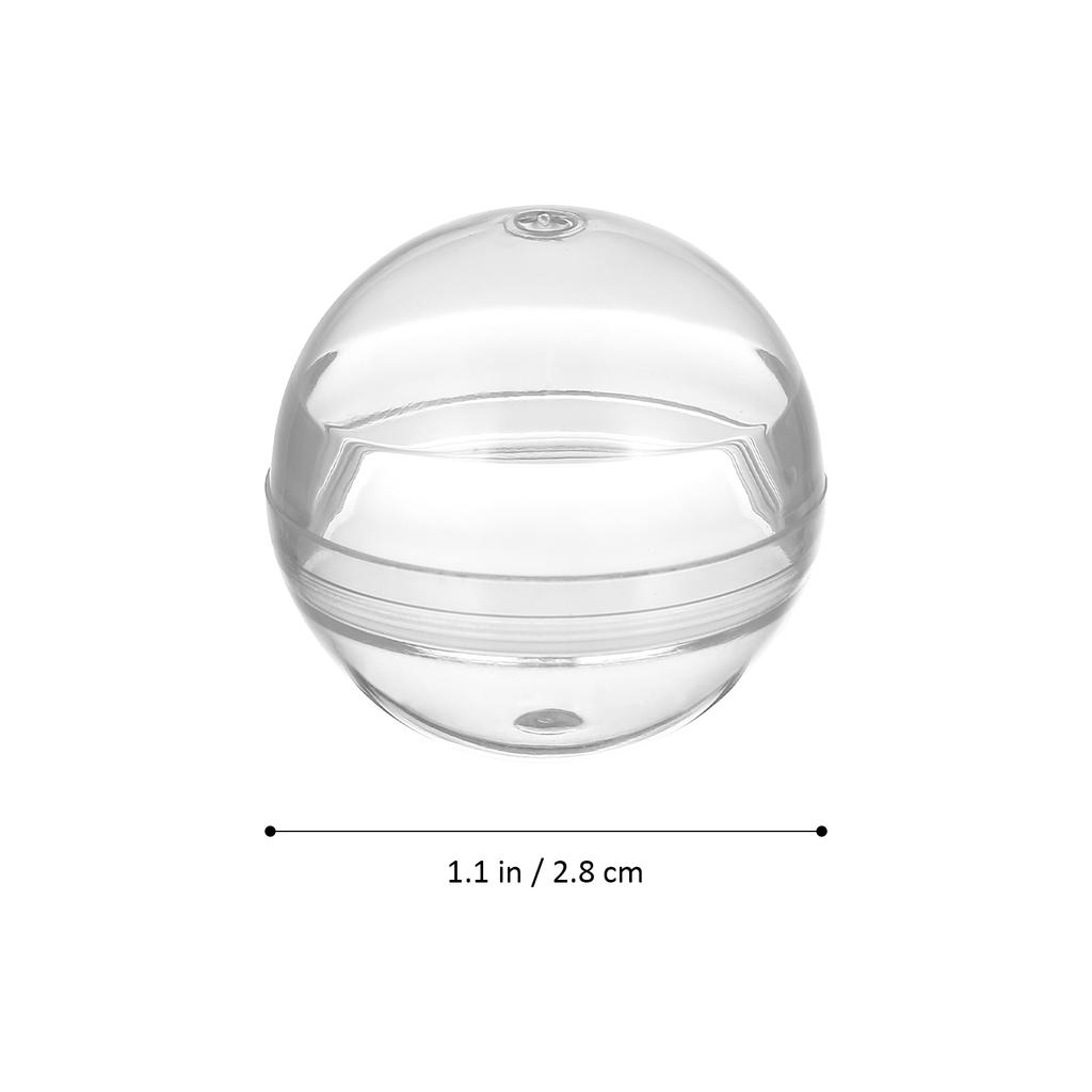 100/50pcs Christmas Transparent Children Stroage Balls Clear Plastic Containers Crafts Packaging For Wedding Party Gift Boxes