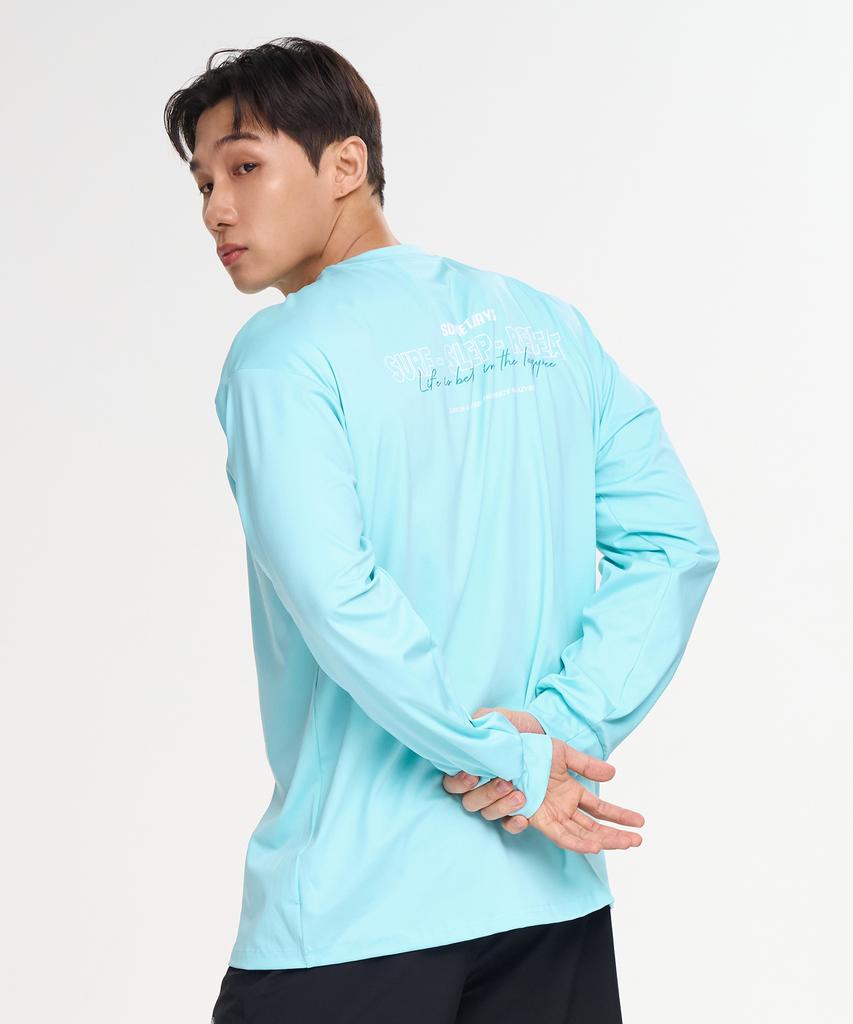 Leijibi Dry-Cooling Oversized Long Sleeve Rash Guard M Mint