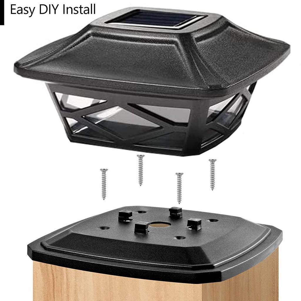 Solar Post Cap Light Outdoor Solar Courtyard Light