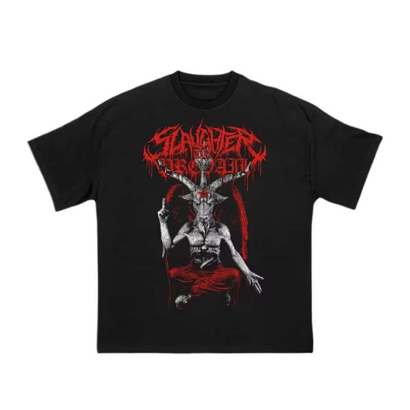 Mental SLAUGHTER TO PREVAIL T-shirt Mens Women Russia Rock Short Sleeve Tshirt Graphic Tee-shirt Oversize Streetwear Shirts