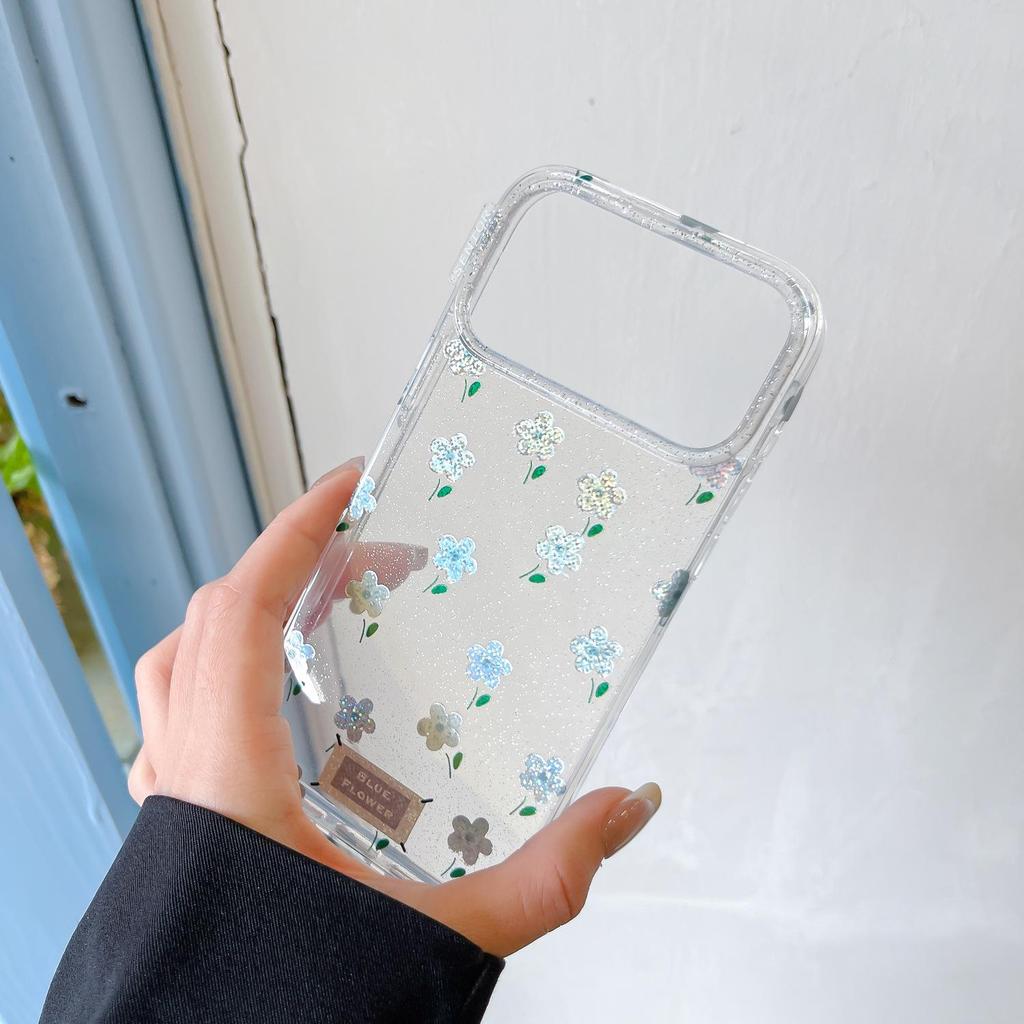 Luanjin IMD Full-Screen Floral Case for iPhone 17 Pro / 15 Pro Max / 16 PM