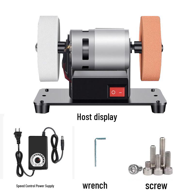 Household Electric Knife Sharpener: Benchtop Coarse/Fine Grinding, Rust Removal & Polishing, Fully Automatic Edge.