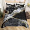 Marble texture 3D digital printing quilt set three-piece TK bedding