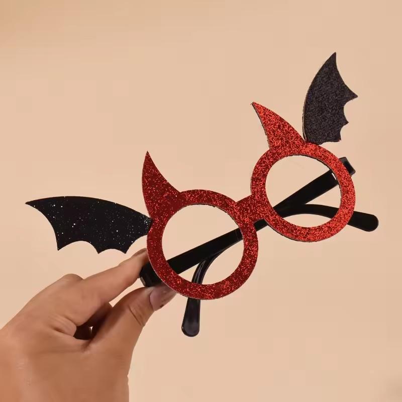 Halloween Glasses Unique Party Glasses Pumpkin Glasses Funny Eyeglass Frame for Adult's Photography Props Ghost Festival