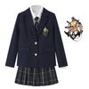 Authentic School Blazer and Jacket Set with Set for JK High School Graduation and Entrance British and Class Available in 5 Navy and Perfect for