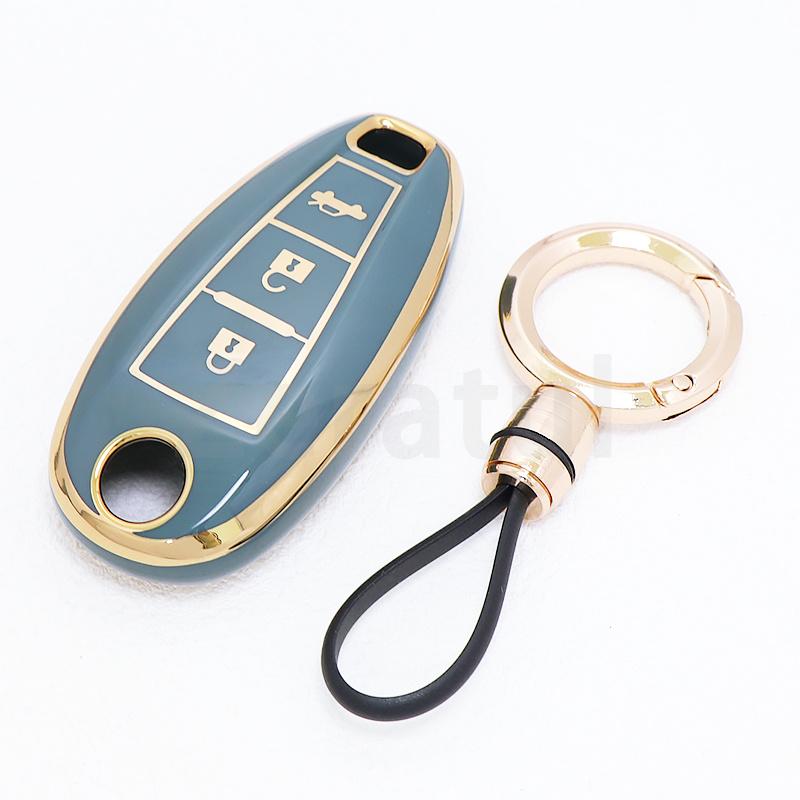 Shell For Suzuki Grand Vitara Liana Scorss Grand Kizashi Swift Ignis Tpu Car Key Case Cover Keychain Protective Key Fob Cover