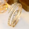 Trendy Golden Snake Zirconia Bracelet For Women Classic Animals Bangles Jewelry Accessories Summer As Gifts