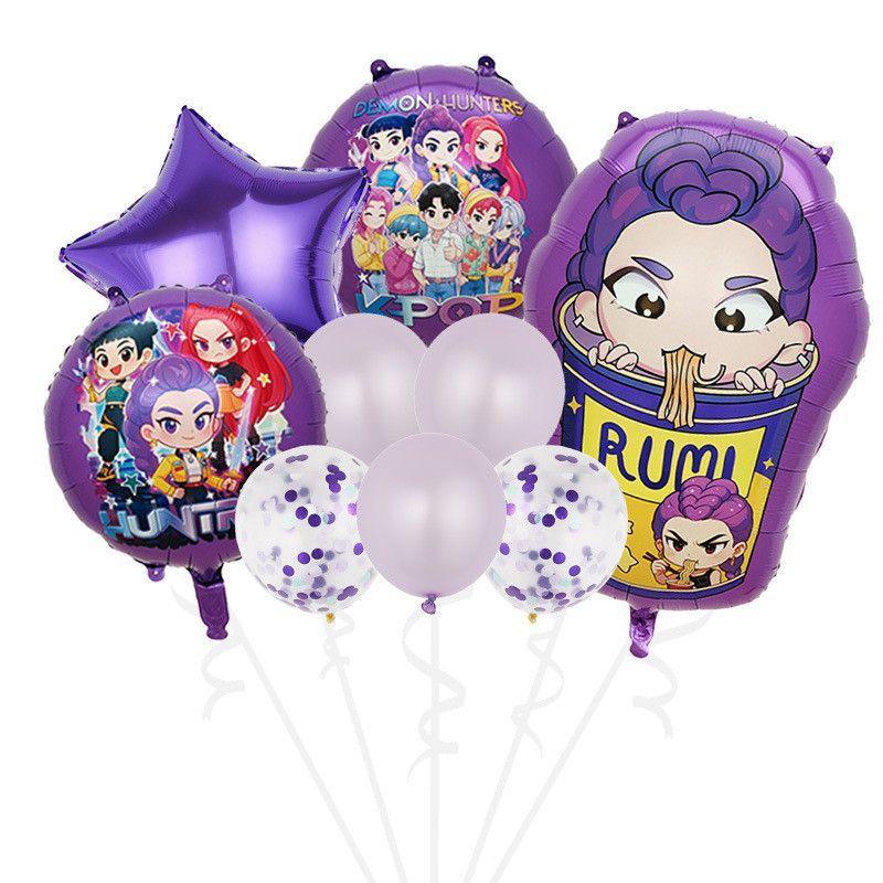 “Hunter Girls” Temalı Parti Balon Seti | Doğum Günü Partisi Dekorasyon Balon Seti