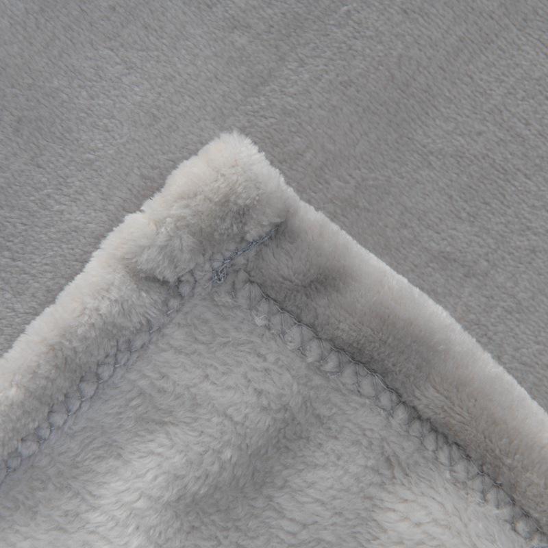 Kuschelige Winter Einfarbig Korallenfleece Flanelldecke - Antistatisch, Einlagig