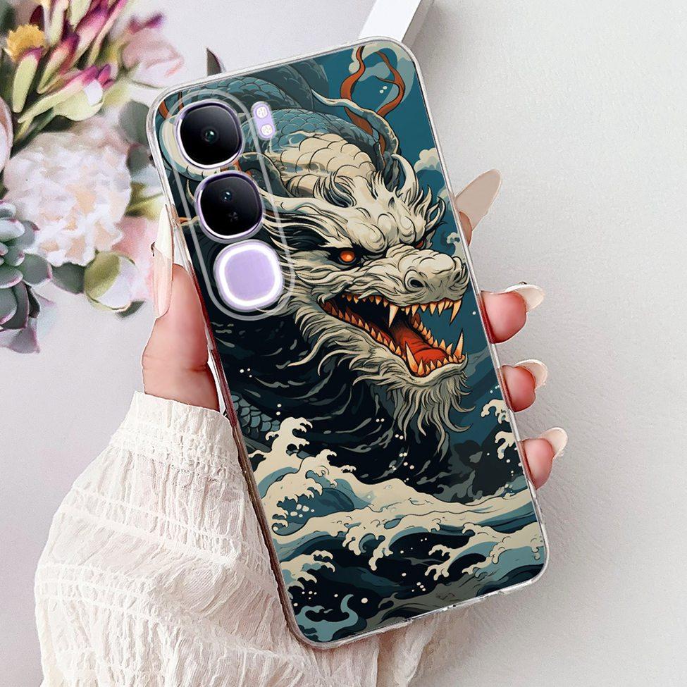 For Vivo V40 Lite 5G IDN Case V2417 Clear Cute Cat Fashion Butterfly Love Painted Soft Phone Case For Vivo V40 Lite 4G IDN Cover