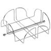 Napkin Holder, Steel Silver Napkin Stand, Tissue Holder with Press