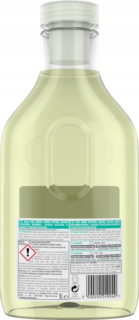 Honeysuckle & Jasmine universal washing liquid 1000ml Ecover