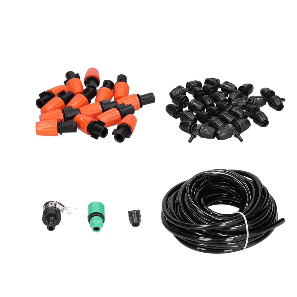 Automatic Watering System Atomizing Mist Sprinkler Nozzles 8 11 Hose Set for Garden Lawn Patio