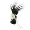 New Chinese Style Shuttlecock Head Wig Hanfu Hairpin Flower Tassel Hairpin Wig  Female