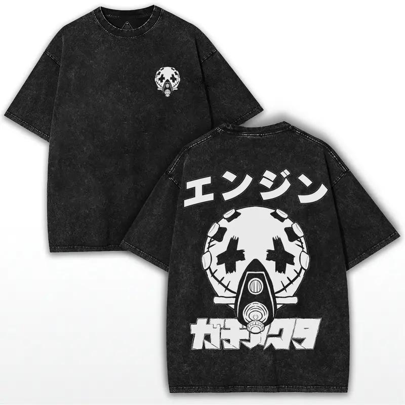 

Горячая аниме футболка Gachiakuta Enjin с принтом для мужчин и женщин, свободная одежда, футболка из стираного хлопка, повседневная футболка, винтажная футболка в стиле Харадзюку S чёрный