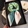 Printed Designer 70Cm Square Silk Women'S Scarf Satin Scarves Fashion Shawl Headscarf Headband Bandana Hijab Wrap