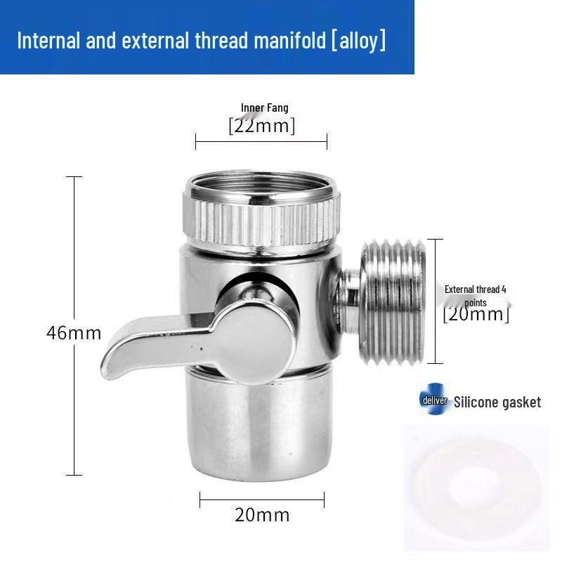 Handheld Shampoo and Shower Head Diverter with Hose