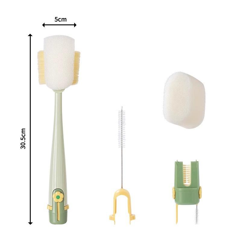 5-In-1Cup Multifunctional Washing Tool For Household Use Cup Brush Water Cup Thermos Cup Brush Milk Bottle Cleaning Sponge Brush