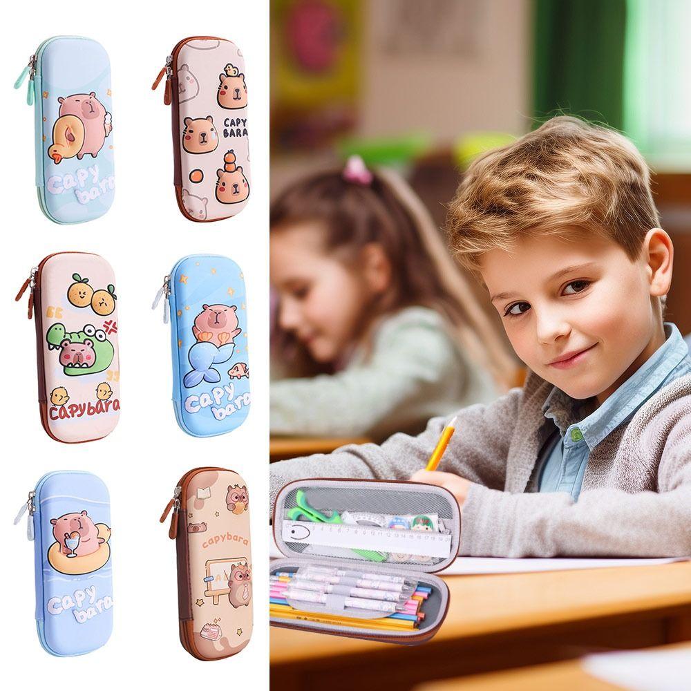 

3 Layers Pen Box 3D Pencil Bag Cute Stationery Organizer Students Supplies 12