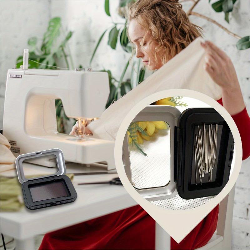 Magnetic Sewing Needle Organizer Portable Embroidery & Craft Storage Case, Stainless Steel with Magnet for Pins Office Supplies