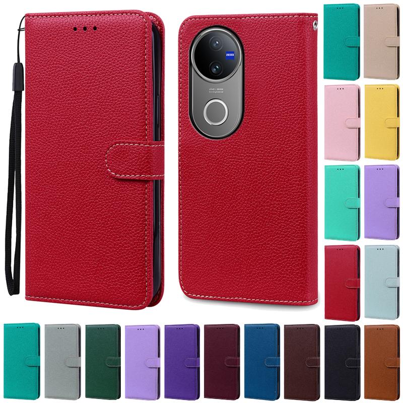 Etui dla Vivo V50 Etui z klapką Portfel Skórzany Pokrowiec Dla Vivo V50 5G Etui Podstawka Książeczka Pokrowiec na telefon Coque Fundas Shell