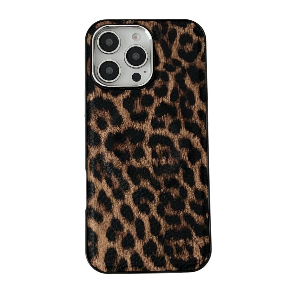 Applicable To Apple 16PROMAX Mobile Phone Case, Leopard Print Magnetic Mobile Phone Case, Simple and Advanced Sense, Anti-drop 15/14PLUS