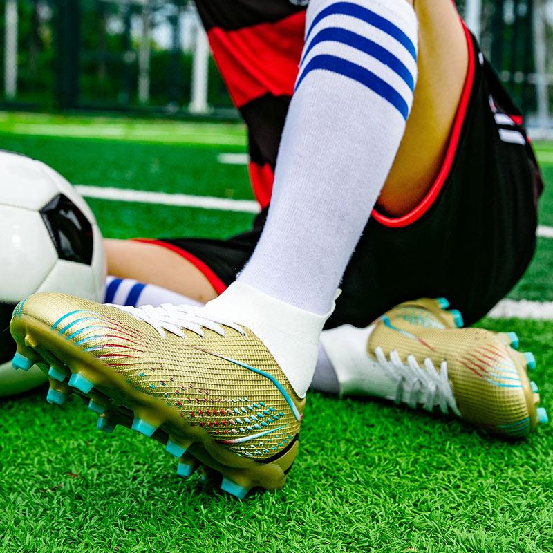 33-46 Buty piłkarskie unisex Wysokie elastyczne skarpetki, buty treningowe ze sztucznym kapitanem na świeżym powietrzu