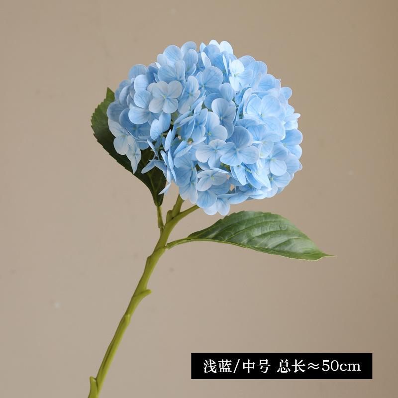 Simulation Flower 3D Feel Moisturizing Large Hydrangea Flower Home Dining Table Bedroom Decorative Floral Ornament Simulation Film Hydrangea
