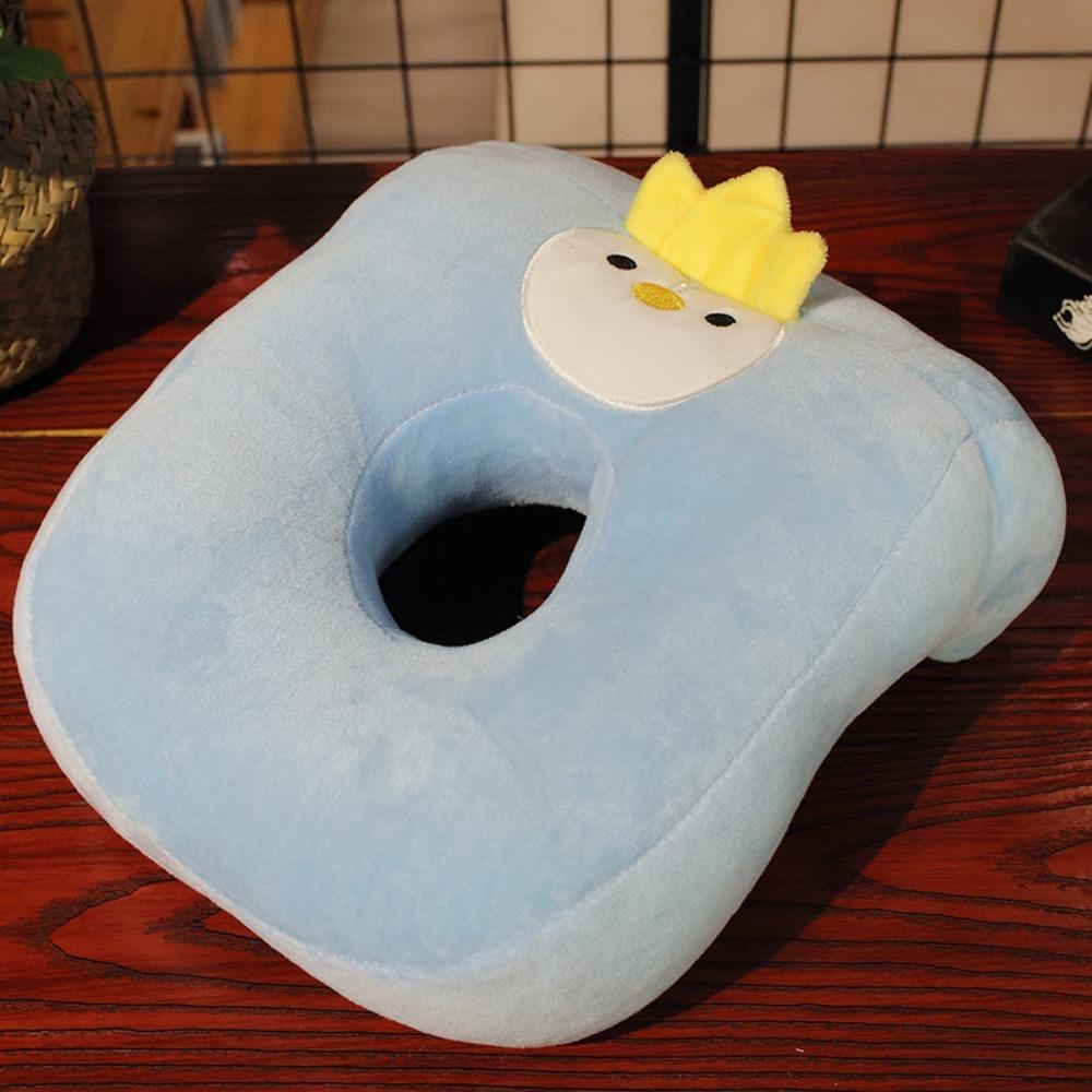 Hollow Hole Plush Nap Pillow Cartoon Neck Support Nap Accessories Sleeping Pillow Students