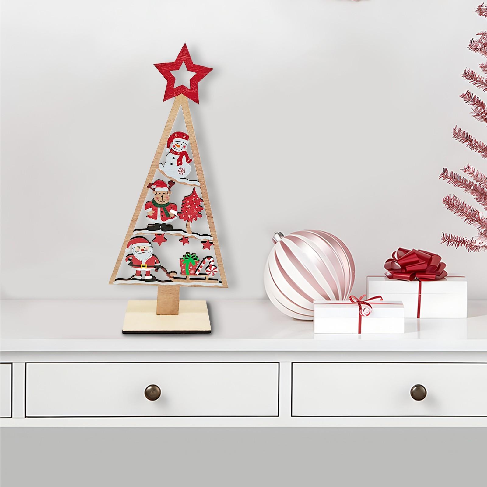 

Рождественские деревянные украшения для рабочего стола, деревянные центральные элементы для стола, деревянные рождественские украшения для вечеринок, вывески, деревянные украшения для обеденного стола One Size