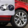 Autoaufkleber Tesla 4 Stück 56mm Tesla Radnabendeckel Mittelkappe Logo Hochwertiger Aufkleber für Tesla Model 3 Y S X Personalisierte Autoaufkleber