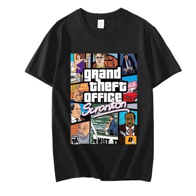 The Office tv-serie Willie Schrute Michael Scott Jim Mifflin Scranton T-shirt dames korte mouw streetwear plus size top
