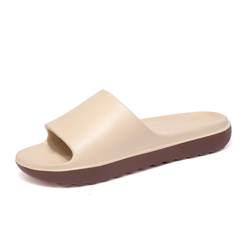 Fashion Outdoor Men Slippers Non-Slip Beach Sandals Thick Shoes Summer Casual Shoes Platform House Shoes Indoor Shower Bathroom Slippers